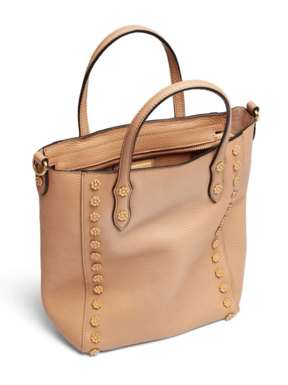 Annabel Ingall Daisy Leather Studded Crossbody Tote